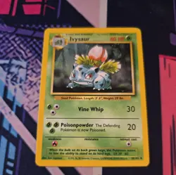 Ivysaur 30/102 Base Set Uncommon 1999 Vintage Pokemon TCG Card - Image 1