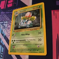 Ivysaur 30/102 Base Set Uncommon 1999 Vintage Pokemon TCG Card - Image 3