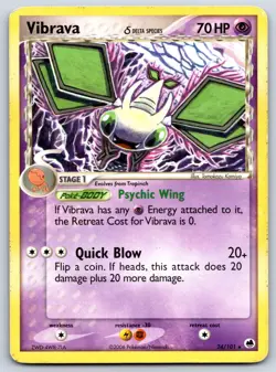 Vibrava (Delta Species) Dragon Frontiers 24/101 Tomokazu Komiya Pokemon Card HP - Image 1