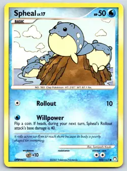 Spheal - Mysterious Treasures 102/123 Pokemon Card HP - Image 1