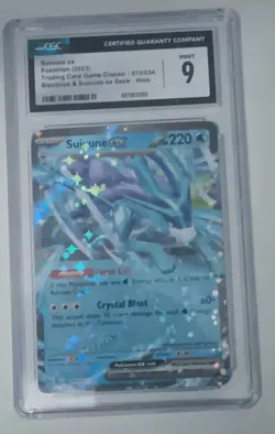 Pokemon 2023 Suicune EX TCG Card 010/034 CGC Gem Mint 9 English - Image 3