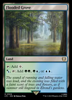 MTG Flooded Grove ** Tales of Middle-earth Commander ** English - Image 1