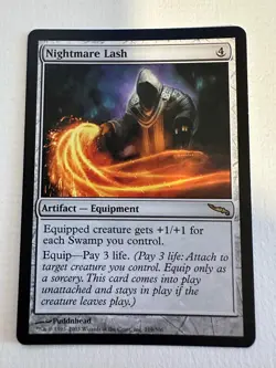 MTG Magic The Gathering Mirrodin Nightmare Lash Rare LP - Image 1