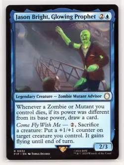 MTG NM Jason Bright, Glowing Prophet 32 R Universes Beyond: Fallout - Image 1