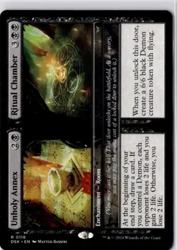 Unholy Annex Ritual Chamber Duskmourn: House of Horror Regular NM R 0118 - Image 1