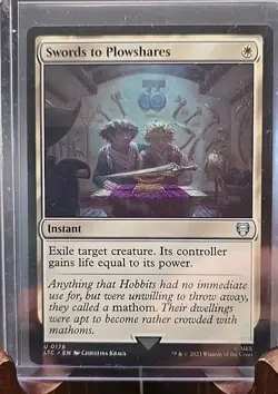 Swords to Plowshares Lord of the Rings MTG Regular Moderately Played - Image 3