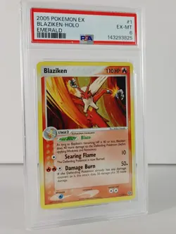 Blaziken - Rare holo - EX Emerald - POKEMON 2005 #1 - PSA 6 - Image 2