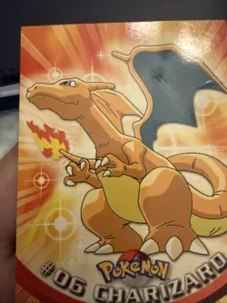 1999 Topps Pokemon TCG Charizard - #06 - Non-Holo - TV Series 1 Blue Logo - Image 3