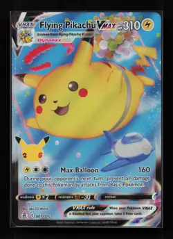 Flying Pikachu VMAX 007/025 Holo Rare VMAX Celebrations Pokemon Near Mint - Image 1