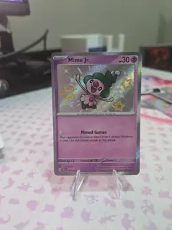 Pokemon TCG: Mime Jr. Baby Shiny - 157/091 - Scarlet Violet: Paldean Fates - NM - Image 1