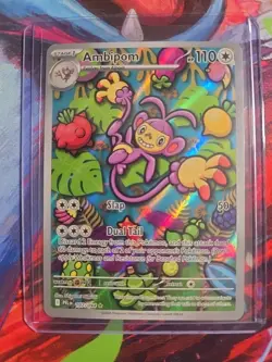Ambipom 107/094 Illustration Rare Pokemon ME Phantasmal Flames - Image 1