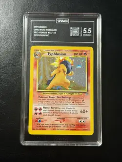 2000 POKEMON NEO GENESIS #17 TYPHLOSION-HOLO TAG 5.5 - Image 1