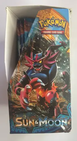 Pokemon Sun & Moon Base Set 16 Sealed Booster Packs + Display Tray - Image 3