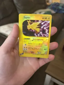 Pokemon TCG Zapdos 44/147 Aquapolis Reverse Holo E-Reader - Image 1