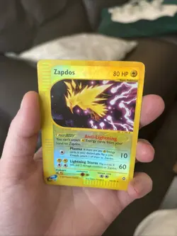 Pokemon TCG Zapdos 44/147 Aquapolis Reverse Holo E-Reader - Image 2