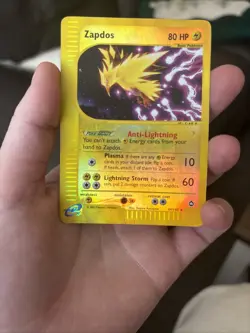 Pokemon TCG Zapdos 44/147 Aquapolis Reverse Holo E-Reader - Image 3