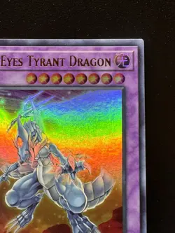 Yugioh Blue-Eyes Tyrant Dragon BACH-EN037 Ultra Rare 1st Ed LP - Image 3