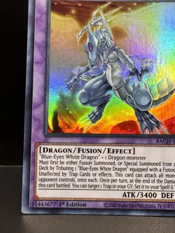 Yugioh Blue-Eyes Tyrant Dragon BACH-EN037 Ultra Rare 1st Ed LP - Image 5