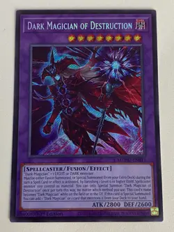 Yugioh Dark Magician of Destruction - 1st Edition Secret Rare NM - Free Pack - Image 2