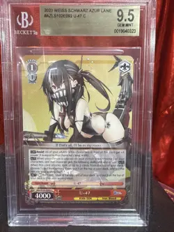 Weiss Schwarz U-47 Azur Lane AZL/S102-E092 Common Graded BGS 9.5 - Image 1
