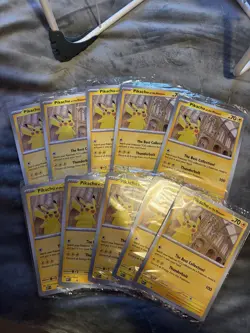 Pikachu At The Museum Jumbo Pokemon Card - Natural History Museum - Set of 10 - Image 1