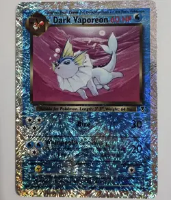 Dark Vaporeon, Metapod And Tentacool Legendary Collection Pokemon Cards - Image 1