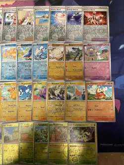 Pokemon Lot 51X Reverse Holo Cards Near Complete Scarlet Violet Base Master Set - Image 2