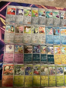 Pokemon Lot 51X Reverse Holo Cards Near Complete Scarlet Violet Base Master Set - Image 5