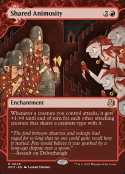 MTG Shared Animosity Showcase Borderless ** Enchanting Tales ** English - Image 1