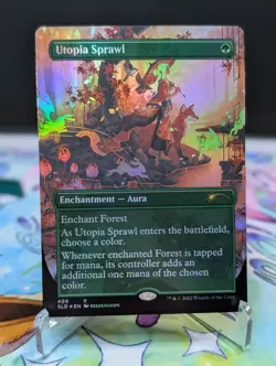 MTG Secret Lair Drop- Utopia Sprawl 409 (Borderless) Foil - Image 1