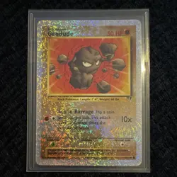 Pokemon Geodude Holo 50 HP Legendary Collection Card 77/110 2002 Vintage - Image 1