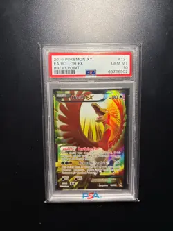 2016 Pokemon XY Ho-oh EX Breakpoint #121 PSA 10 - Image 1