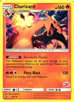 Pokemon TCG Charizard Battle Academy 3/70 Regular Common NM - Image 1