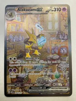 Pokemon TCG Alakazam ex 201/165 Sv: Scarlet & Violet 151 Holo - Image 1