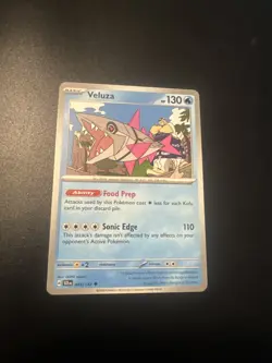 SUPER RARE !! Pokemon Albino Back Error Card Veluza 045/142 - Image 2