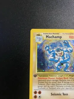 Machamp 1st Edition Base Set 008/102 Holo Pokemon - Image 2