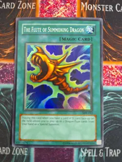 Yu-Gi-Oh! TCG The Flute of Summoning Dragon SDK-042 Super Rare Unlimited NM - Image 1
