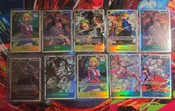 One Piece TcG Card Game 10 Card SR Lot - Image 1