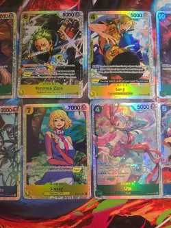 One Piece TcG Card Game 10 Card SR Lot - Image 3