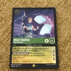 Milo Thatch 80/204 Into the Inklands Disney Lorcana Card NM - Image 1