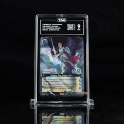 Disney D23 Lorcana Cinderella Stouthearted Enchanted Graded Tag 9 02/D23 - Image 1