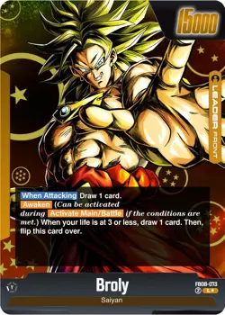 FB08-073 Broly Custom Leader Card - Dragon Ball Fusion World TCG - Orica/Proxy - Image 3