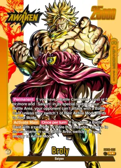 FB08-073 Broly Custom Leader Card - Dragon Ball Fusion World TCG - Orica/Proxy - Image 4