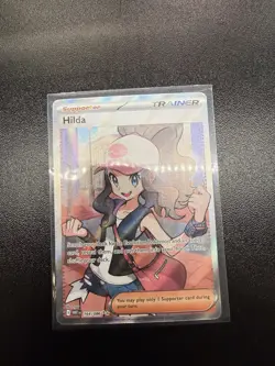 Hilda 164/086 Sv: White Flare Holo Full Art Trainer Pokemon Card - Image 1