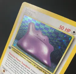 Ditto 3/62 Fossil Holo 1st Edition - Pokemon Card - Image 3