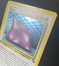 Ditto 3/62 Fossil Holo 1st Edition - Pokemon Card - Image 4