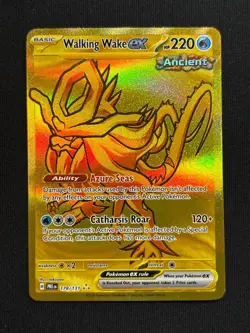 Pokemon TCG Walking Wake EX 178/131 Prismatic Evolutions Gold Card - Image 1