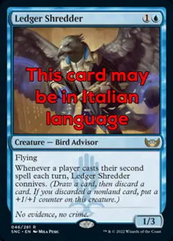 MTG LEDGER SHREDDER EXC - TRITURATORE DI LIBRI MASTRI 46 - SNC - MAGIC - Image 1