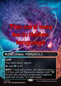 MTG WANDERING FUMAROLE 45 EXC - FUMAROLA VAGANTE - EOS IT - MAGIC - Image 1
