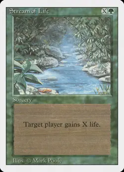 MRMS ENGLISH Source de vie - Stream of Life PLAYED MTG REVISED - Image 1